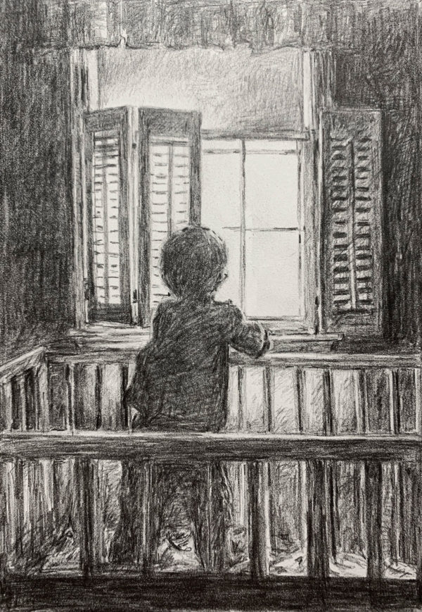 Maddox at the Window